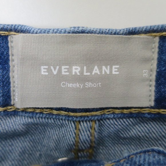 Everlane Cheeky Denim Shorts Size 33 - Picture 9 of 10